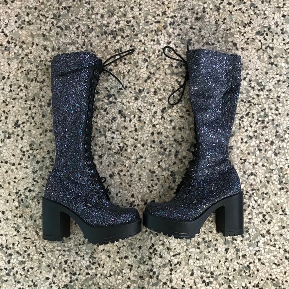 roc glitter boots